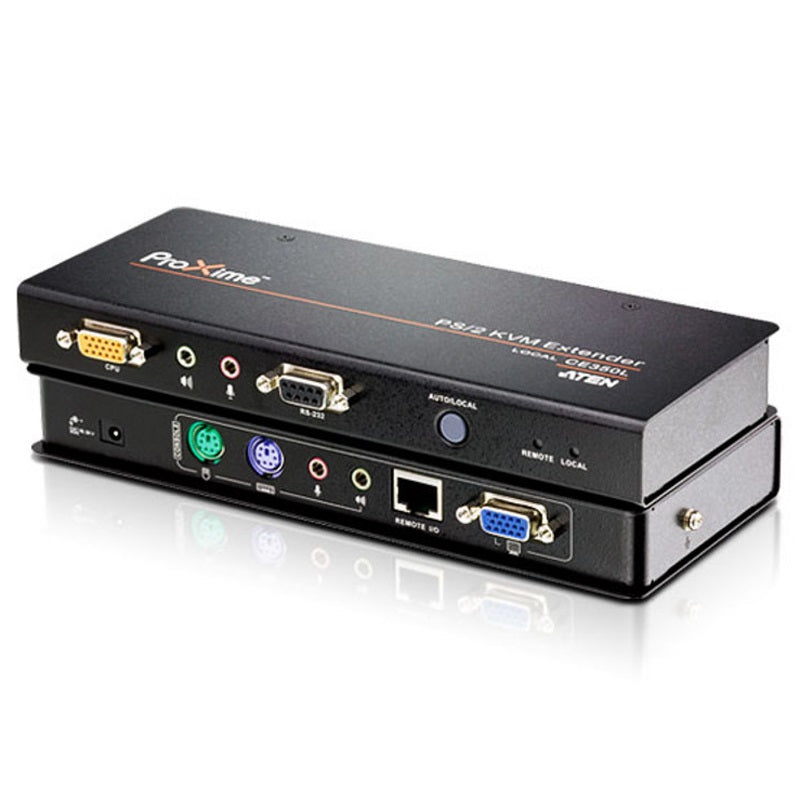 Aten PS/2 VGA KVM Console Extender with Audio & RS232 - 1920x1200 or 150m Max Aten PS/2 VGA KVM Console Extender with Audio & RS232 - 1920x1200 or 150m Max